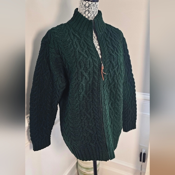 Lauren Ralph Lauren Sweaters - Lauren Ralph Lauren Deep Rich Green  Cardigan Sweater Generous Small P2P 23"